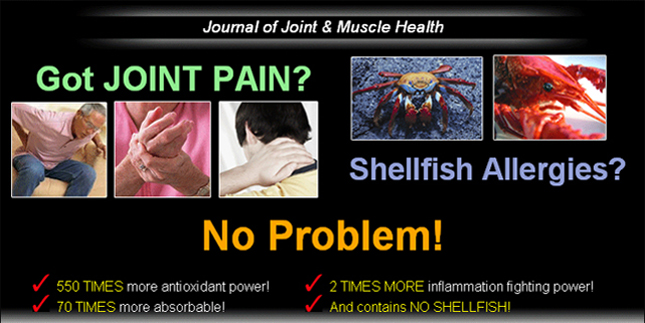 Banner for JointFlex supplement - long lasting natural joint pain relief